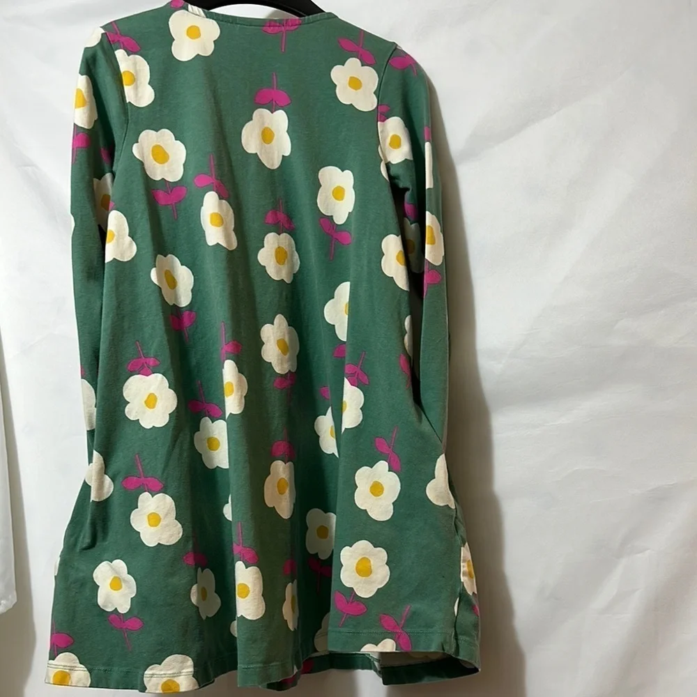 Hanna Andersson Green Floral Kids Dress
